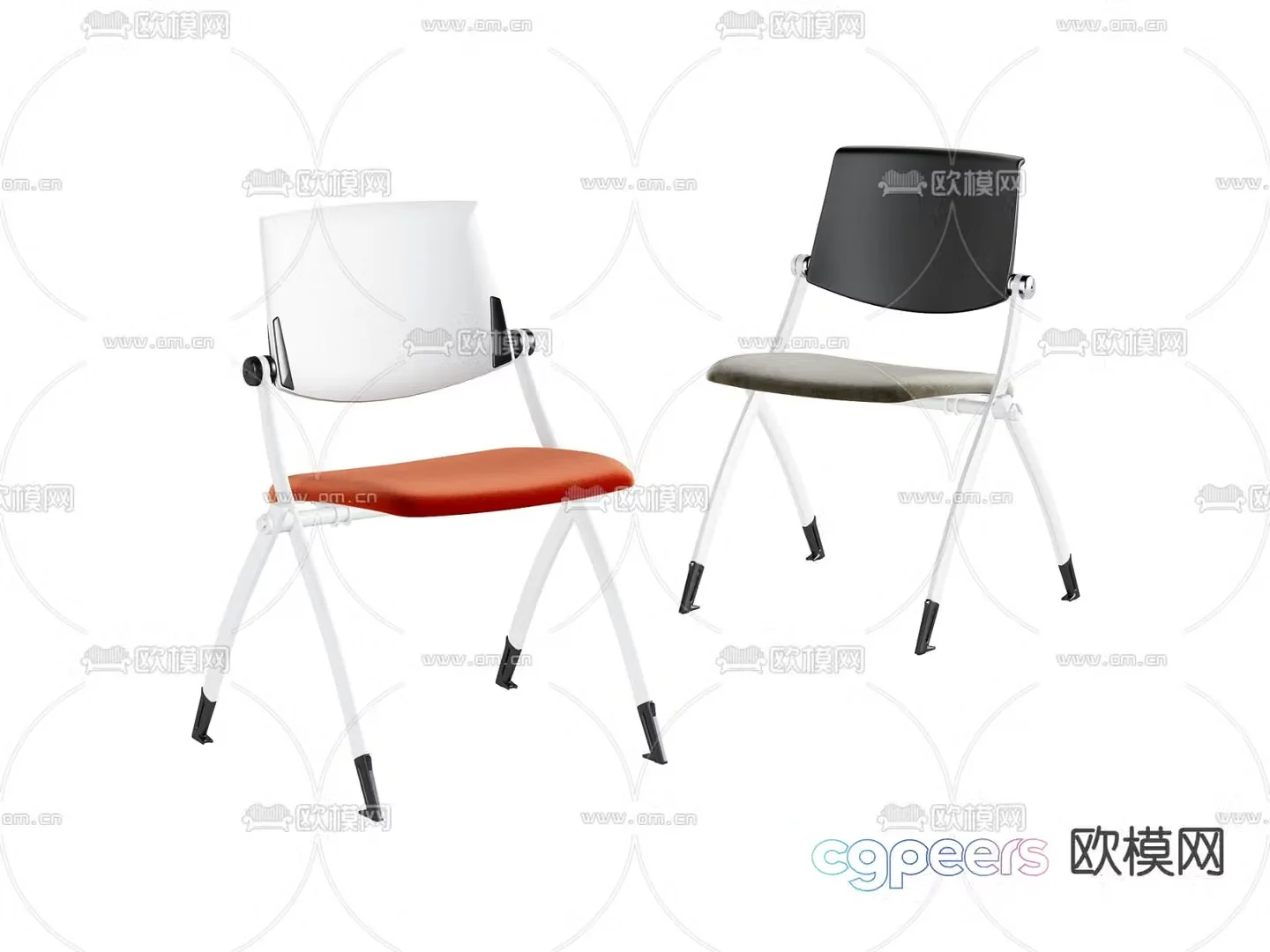 Modern bar chair leisure chair 3d model
