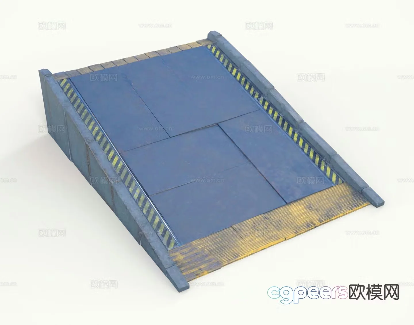 Industrial style ramp 3d model