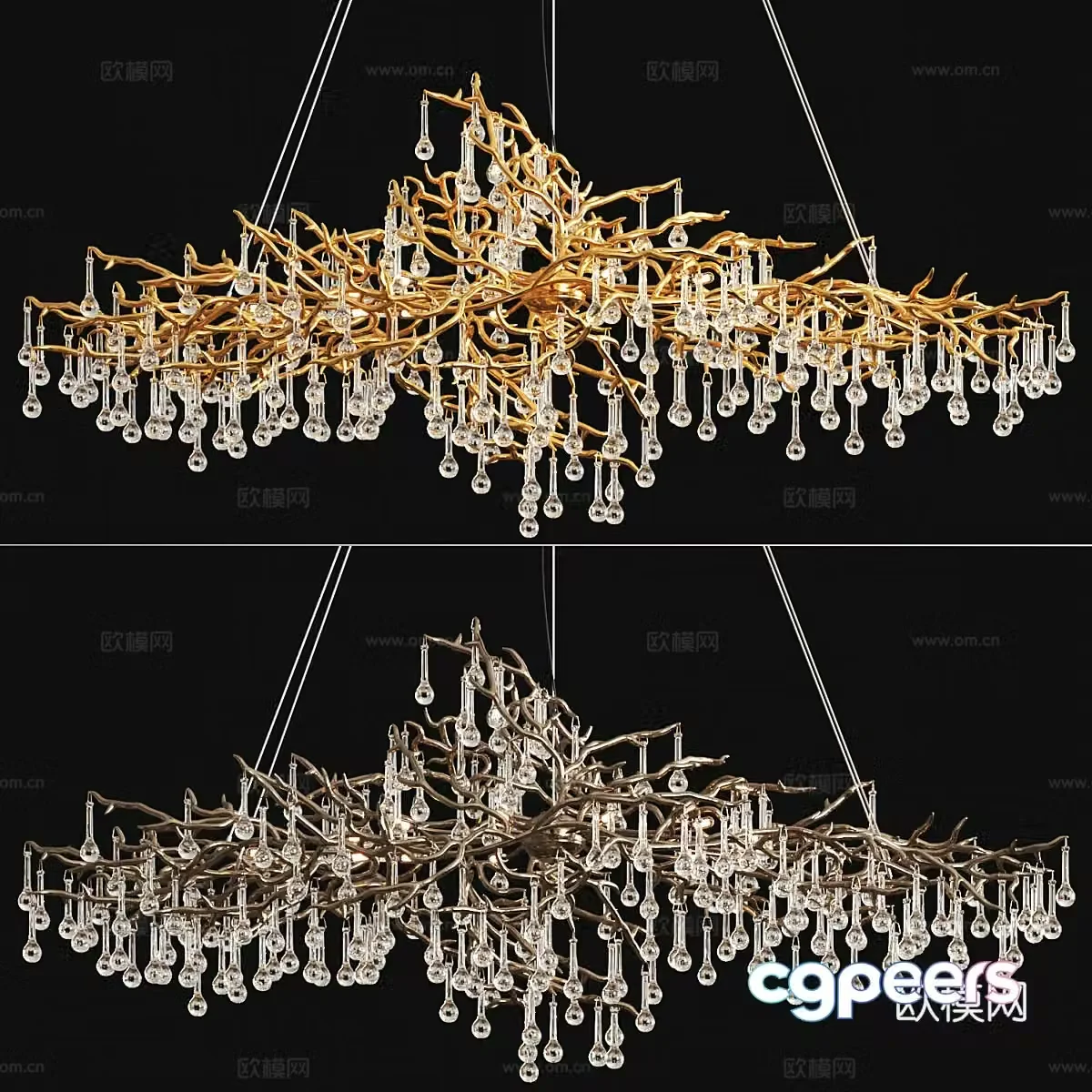 Serip’s small Bijout chandelier 3d model