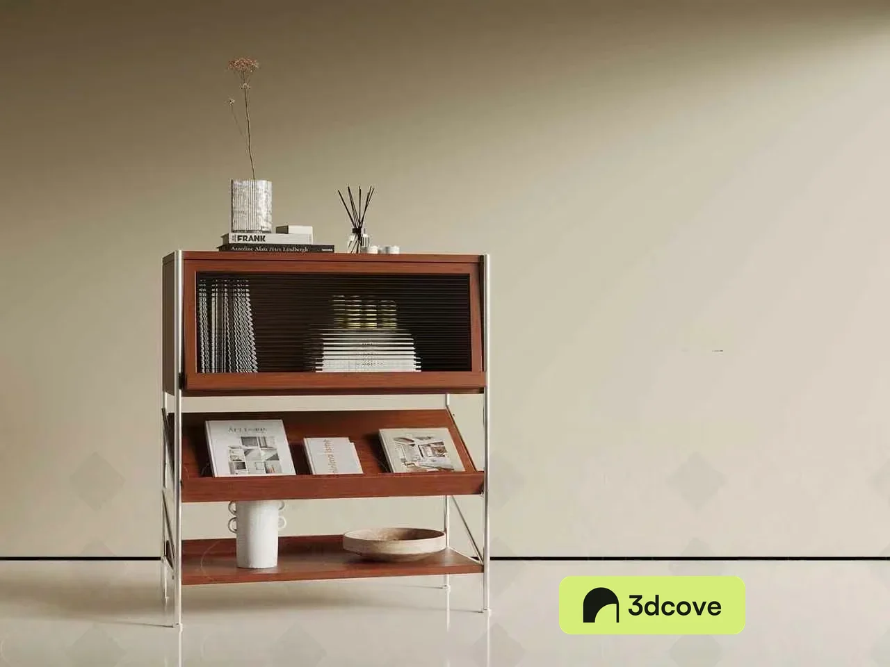 Modern Wooden Shelving Unit