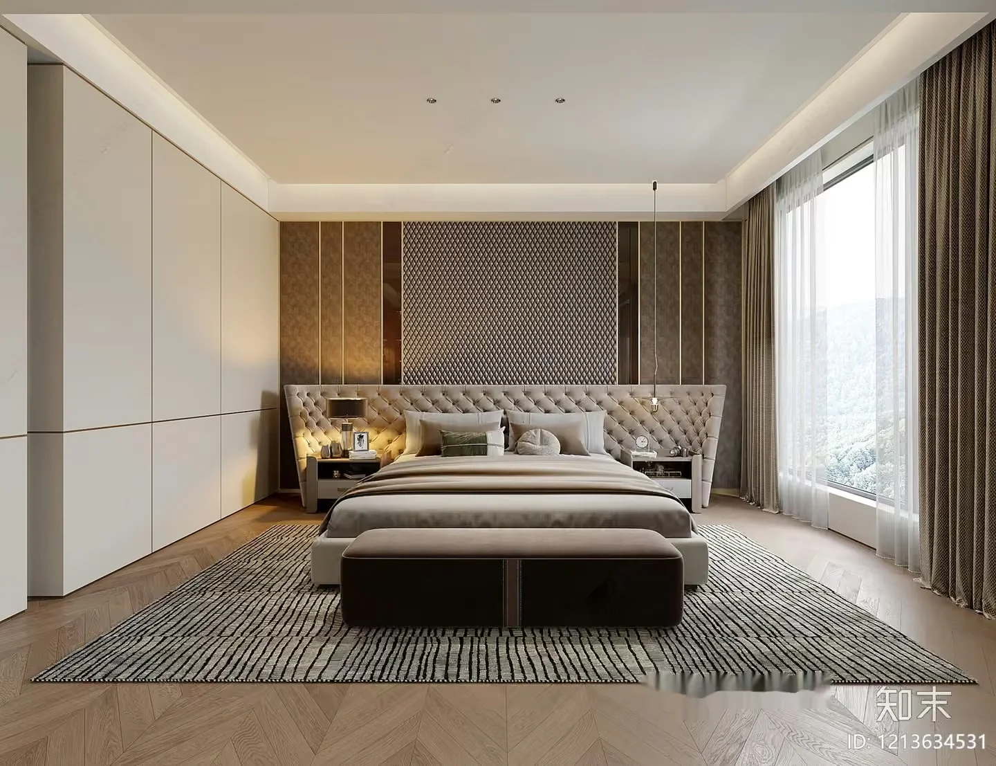 Modern Bedroom 3D Model – 6922 – VRAY Render