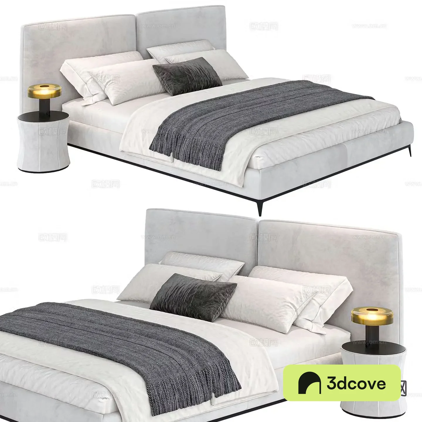 Modern double bed