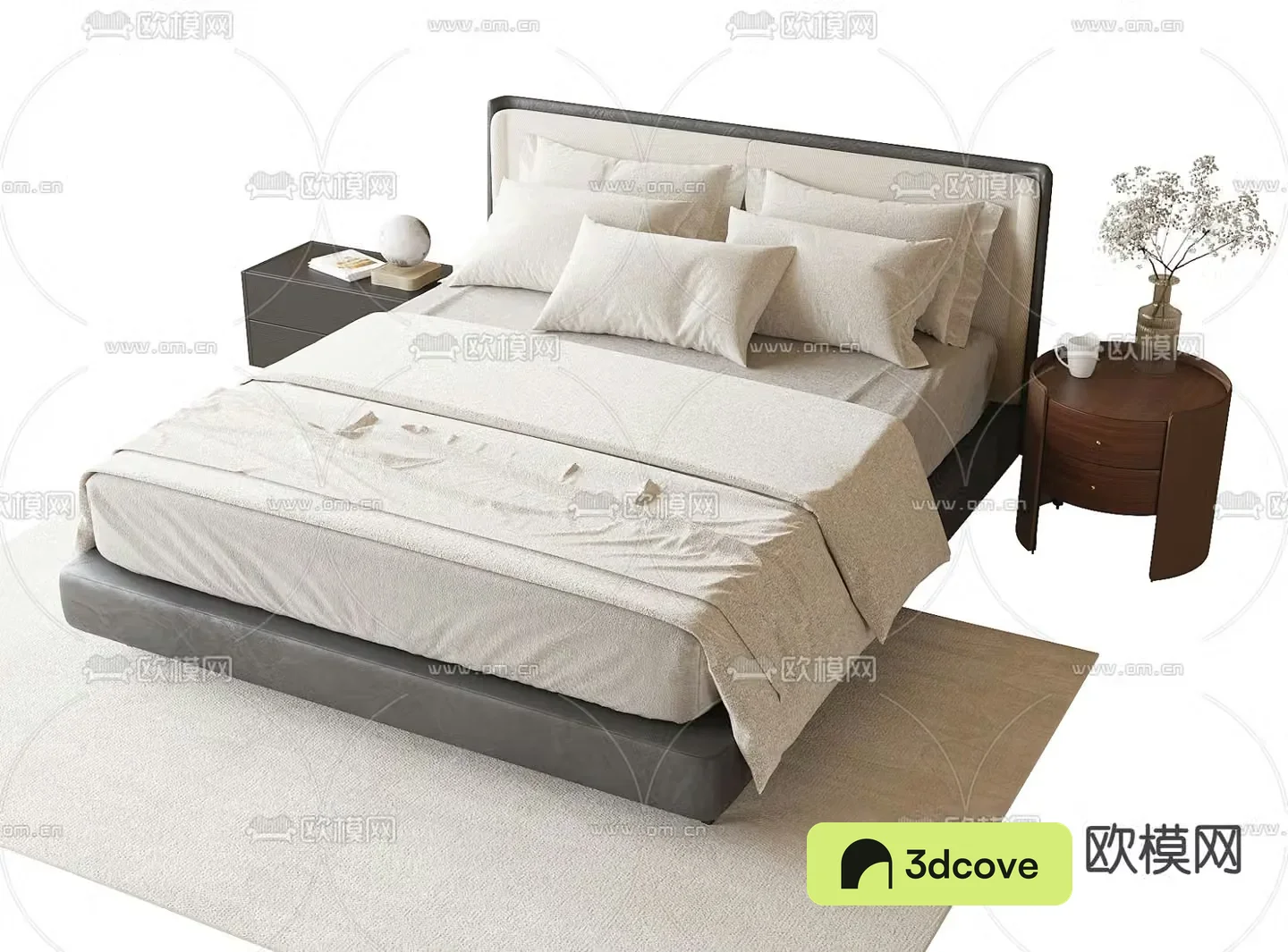 Modern double bed