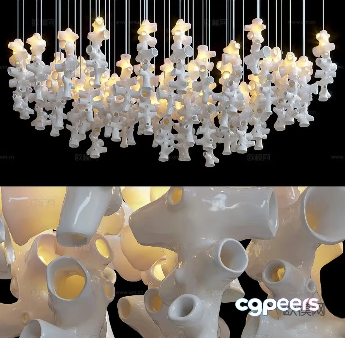 Ceramic decorative lamp 3d model