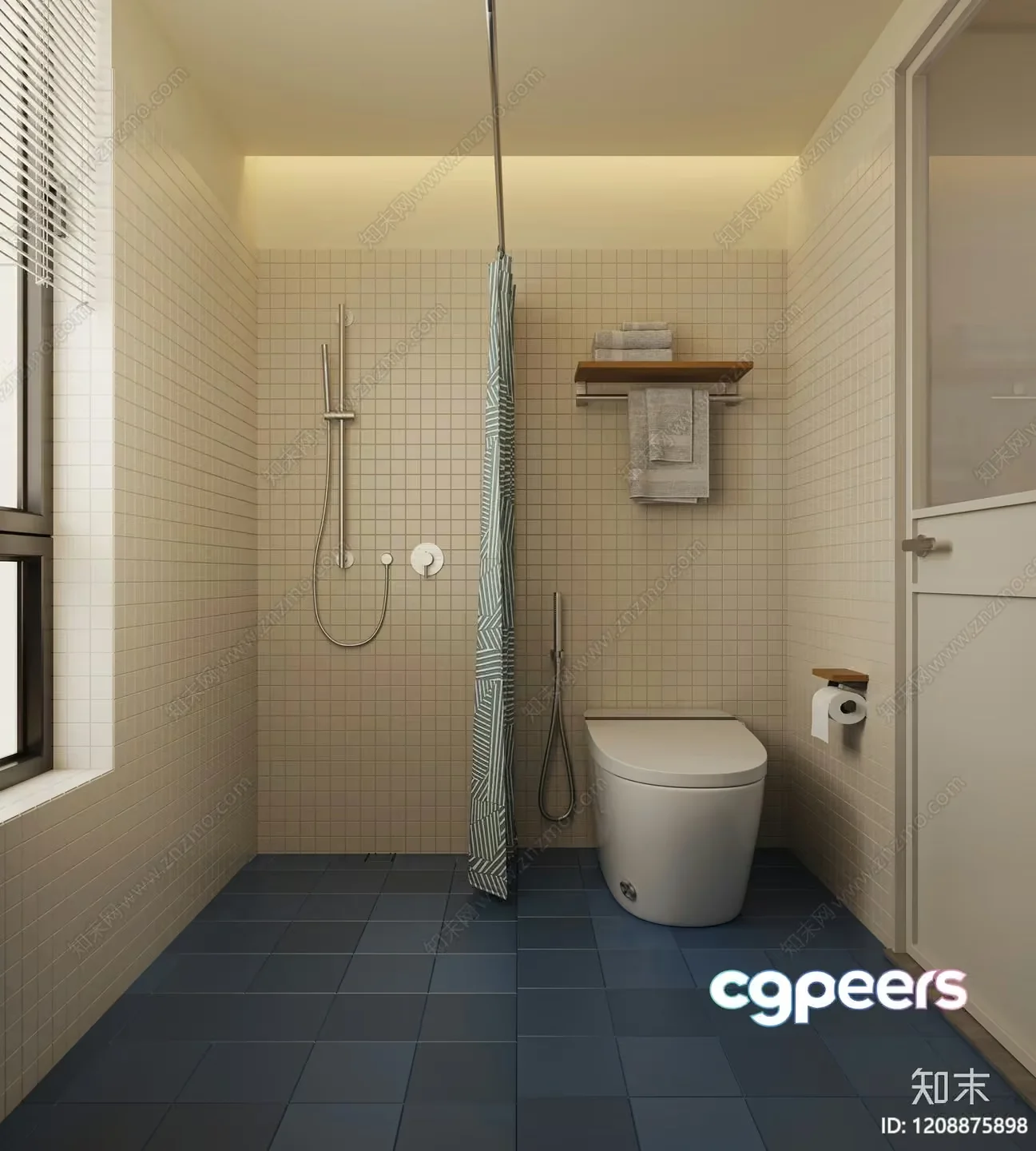 Modern Bathroom 3D Model – 929 – VRAY Render