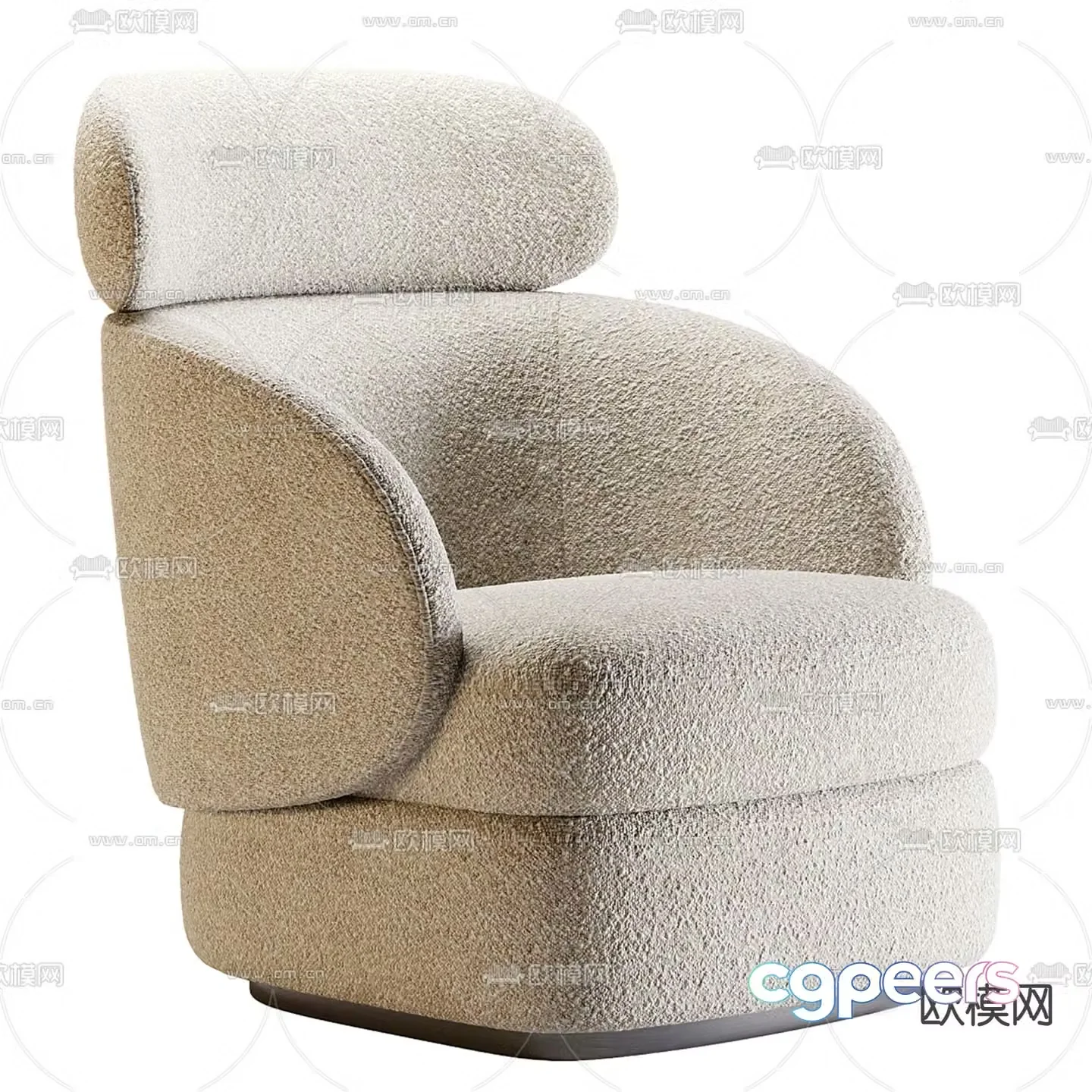 SOBI sofa chair single sofa 3d model