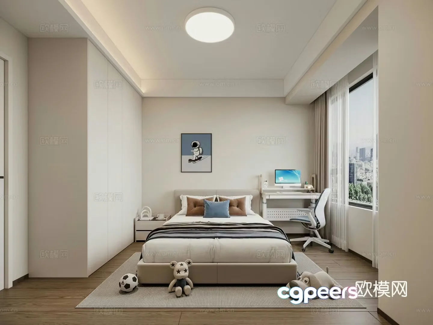 Modern bedroom 3d model