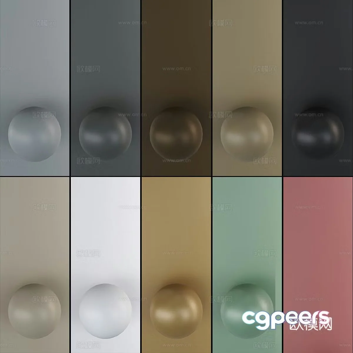 Modern minimalist metal paint Metal paint Paint 3d model