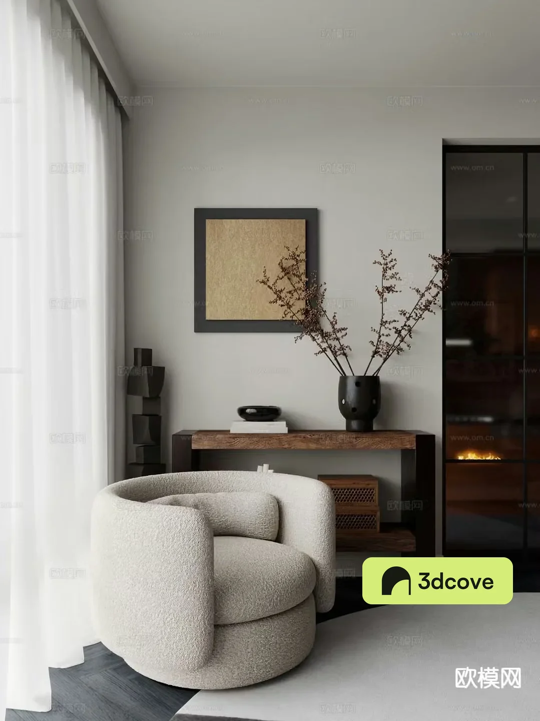 Modern single sofa