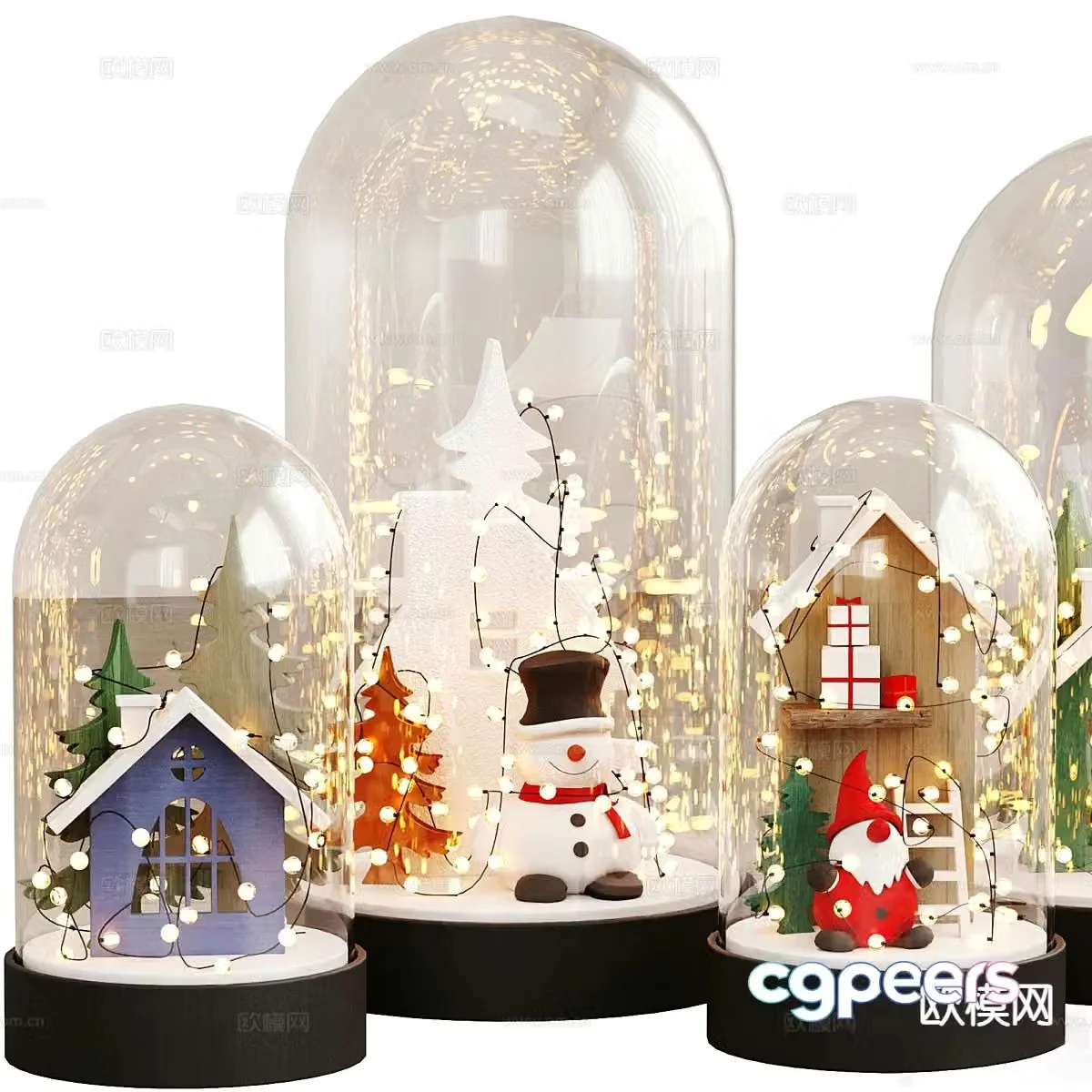 Modern Christmas ornaments crafts furnishings 3D model