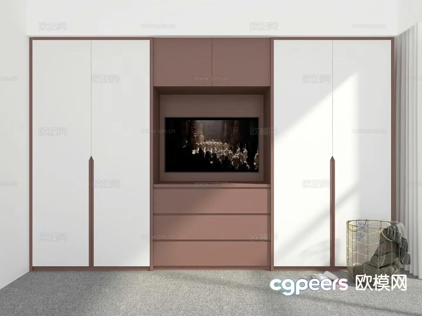 Modern wardrobe 3d model