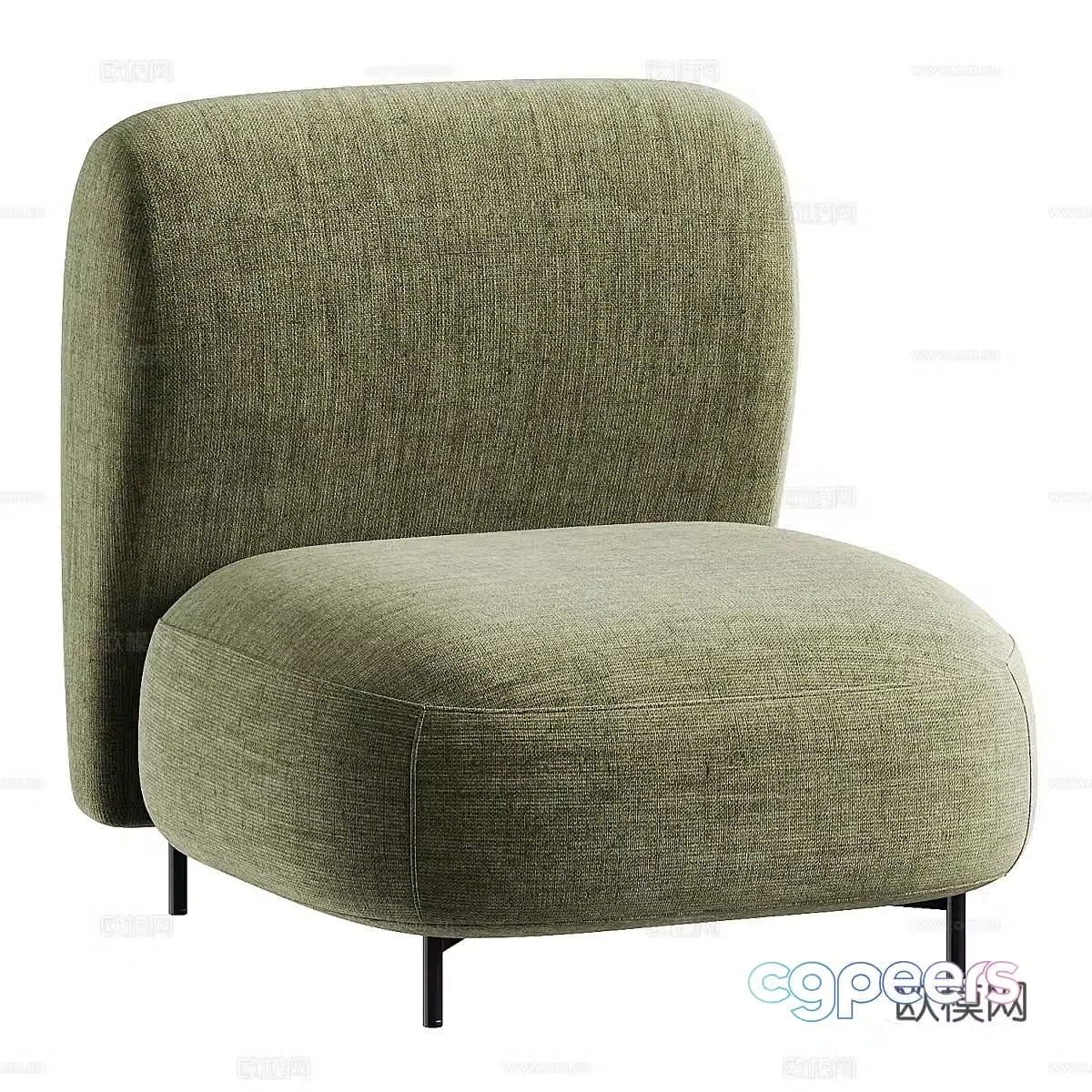 Sofa coffee table combination 3D model
