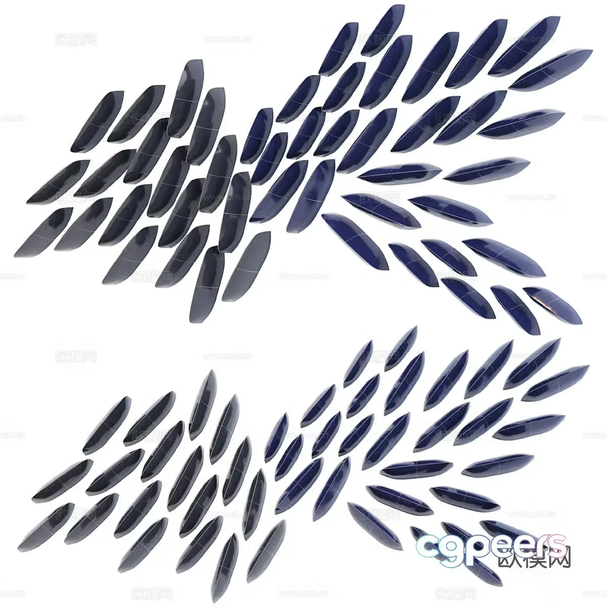 New Chinese style wall decoration pendant 3D model