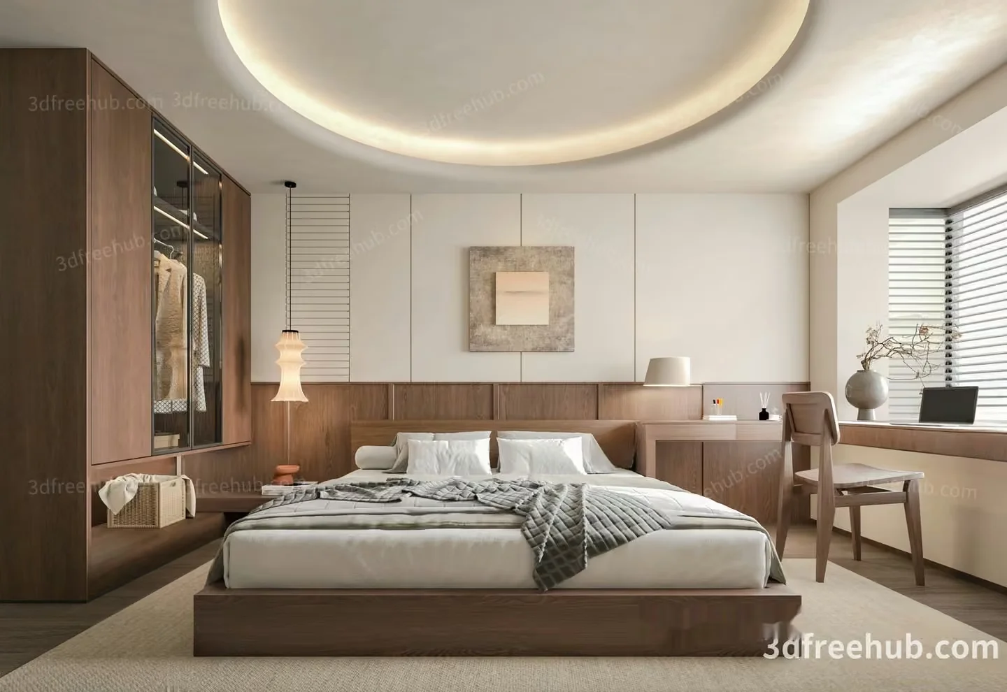 Cozy Bedroom 3D Model – 18997 – VRAY Render