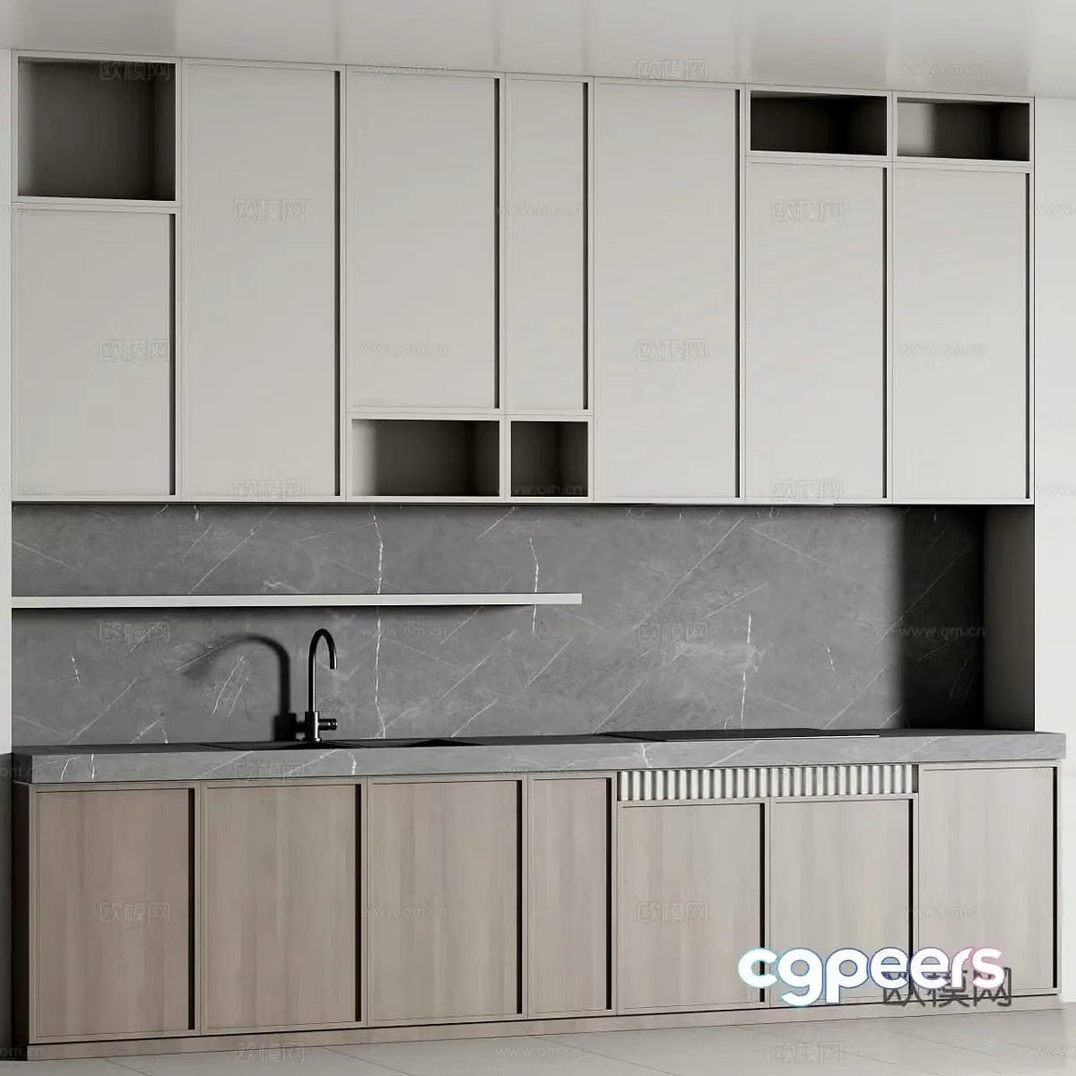 Modern Italian cabinet 3d model