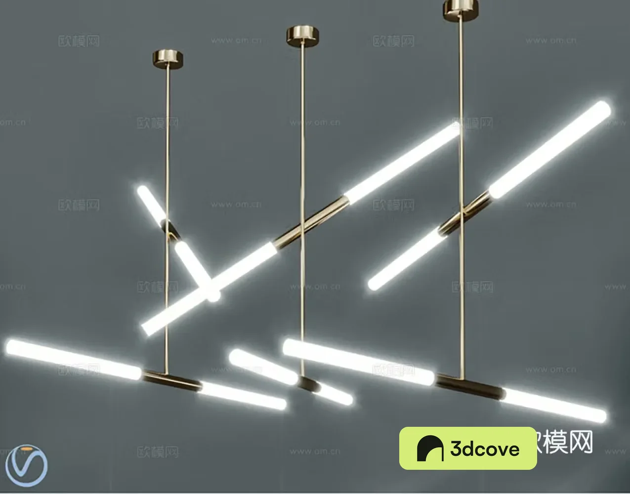 Modern lighting long chandelier