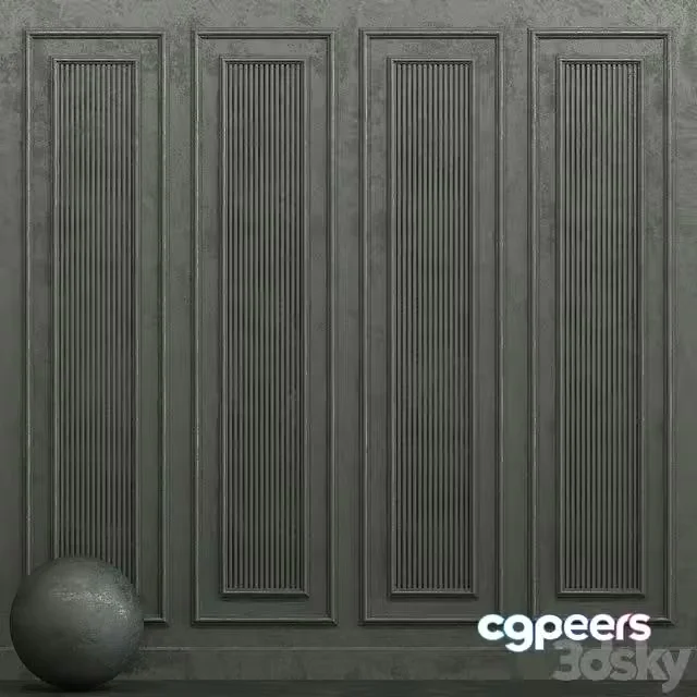 3ds Max Free – Decorative plaster with molding 20