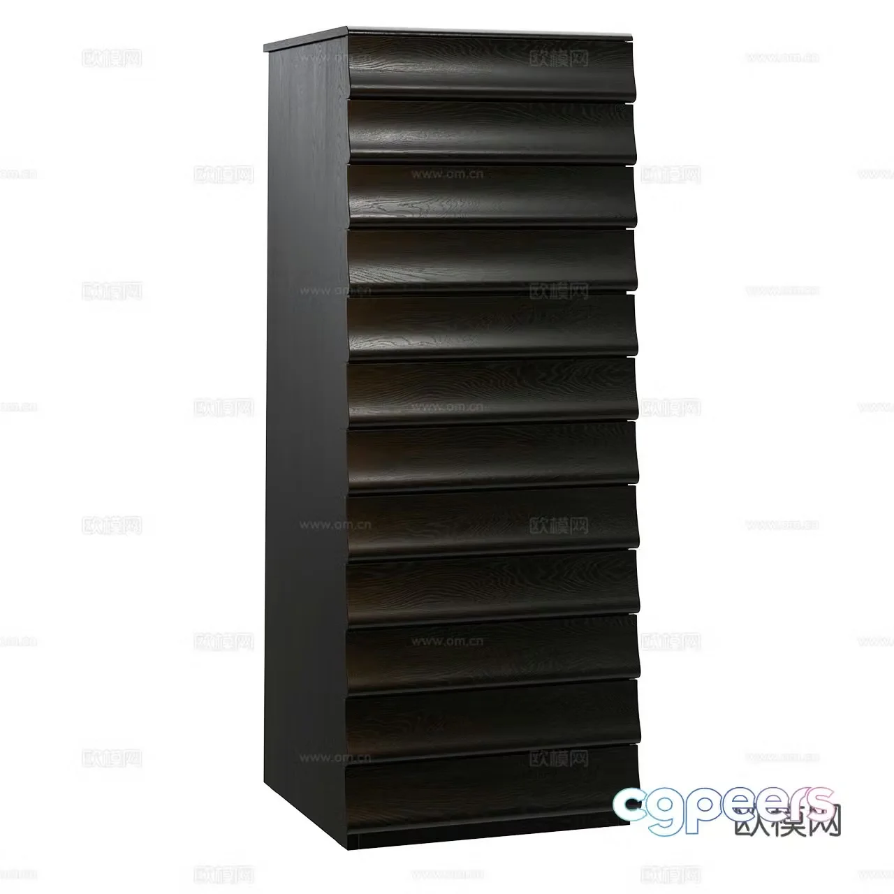 Bolzan vintage decorative cabinet high cabinet chest of drawers solid wood cabinet side cabinet bookcase 3d model