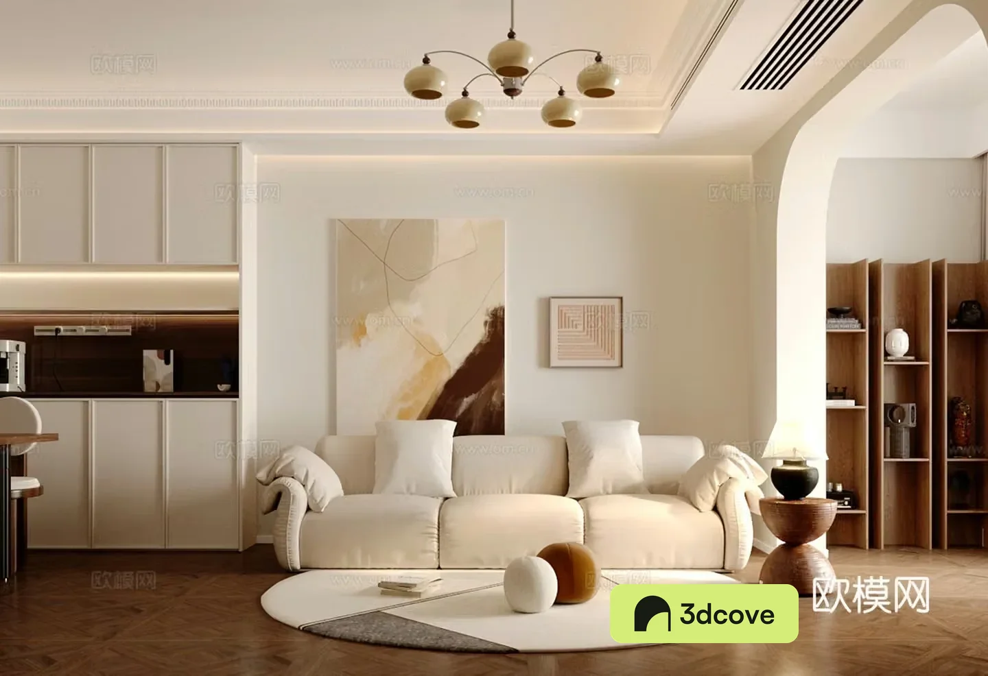 Waviva Home Living Room Small Living Room Sofa Coffee Table Combination