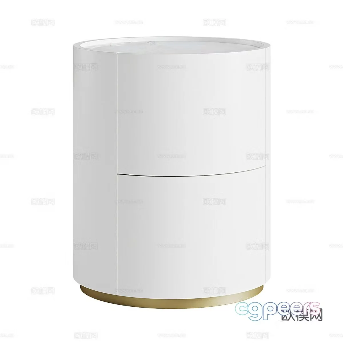 Modern simple bedside table bedside table simple bedside table low cabinet decorative cabinet 3d model