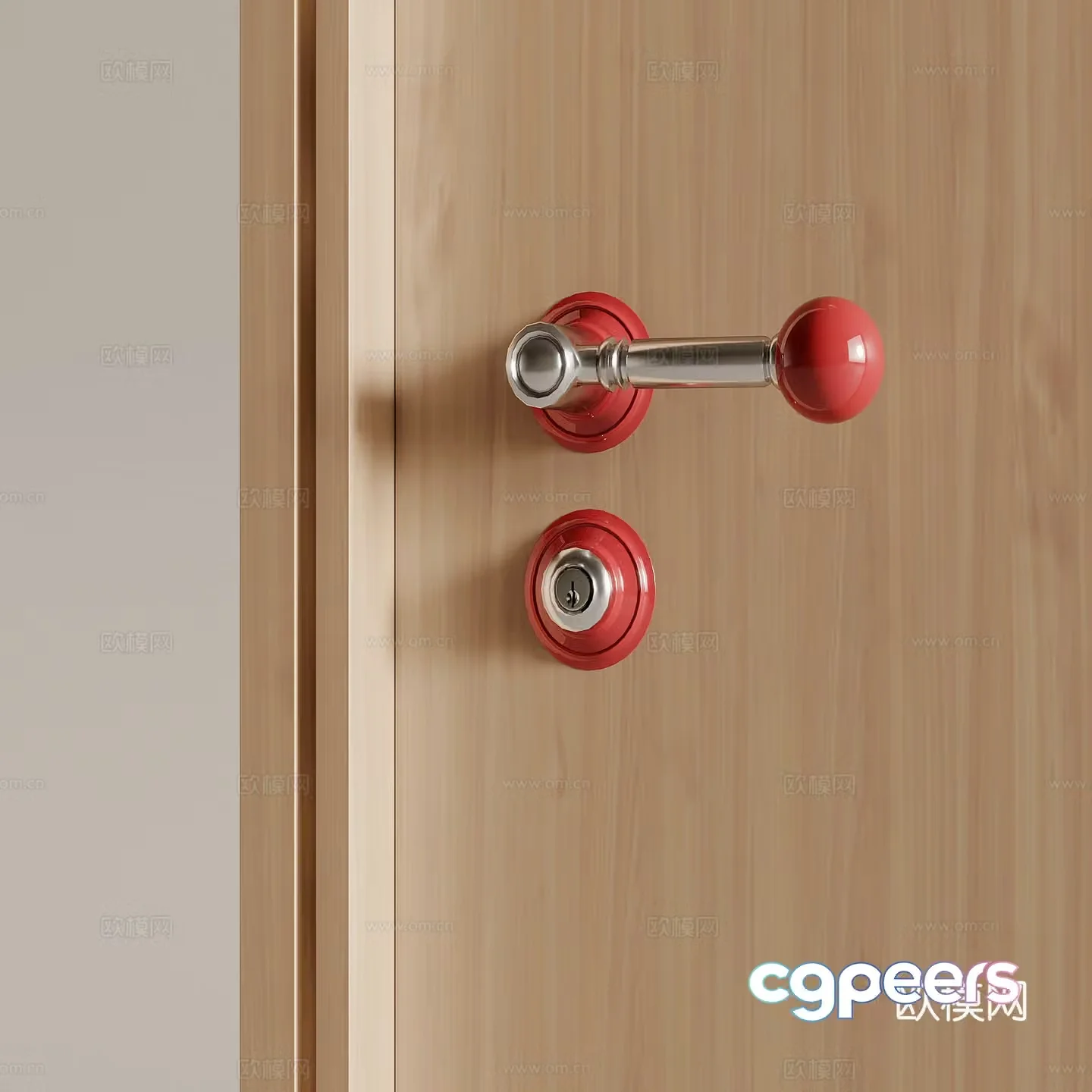 Dopamine door lock Door handle Door lock Lock 3d model
