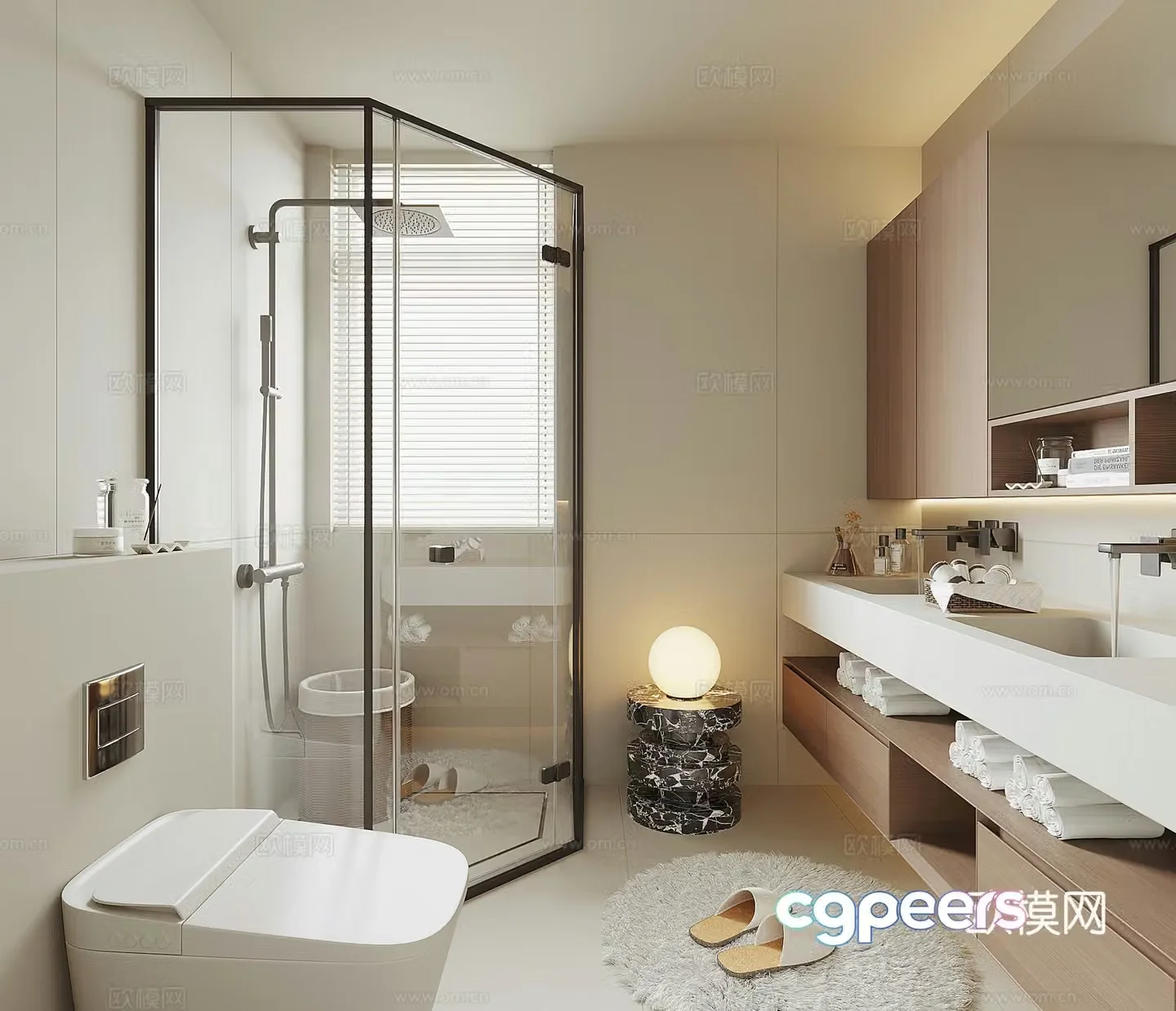 Modern bathroom 3d model