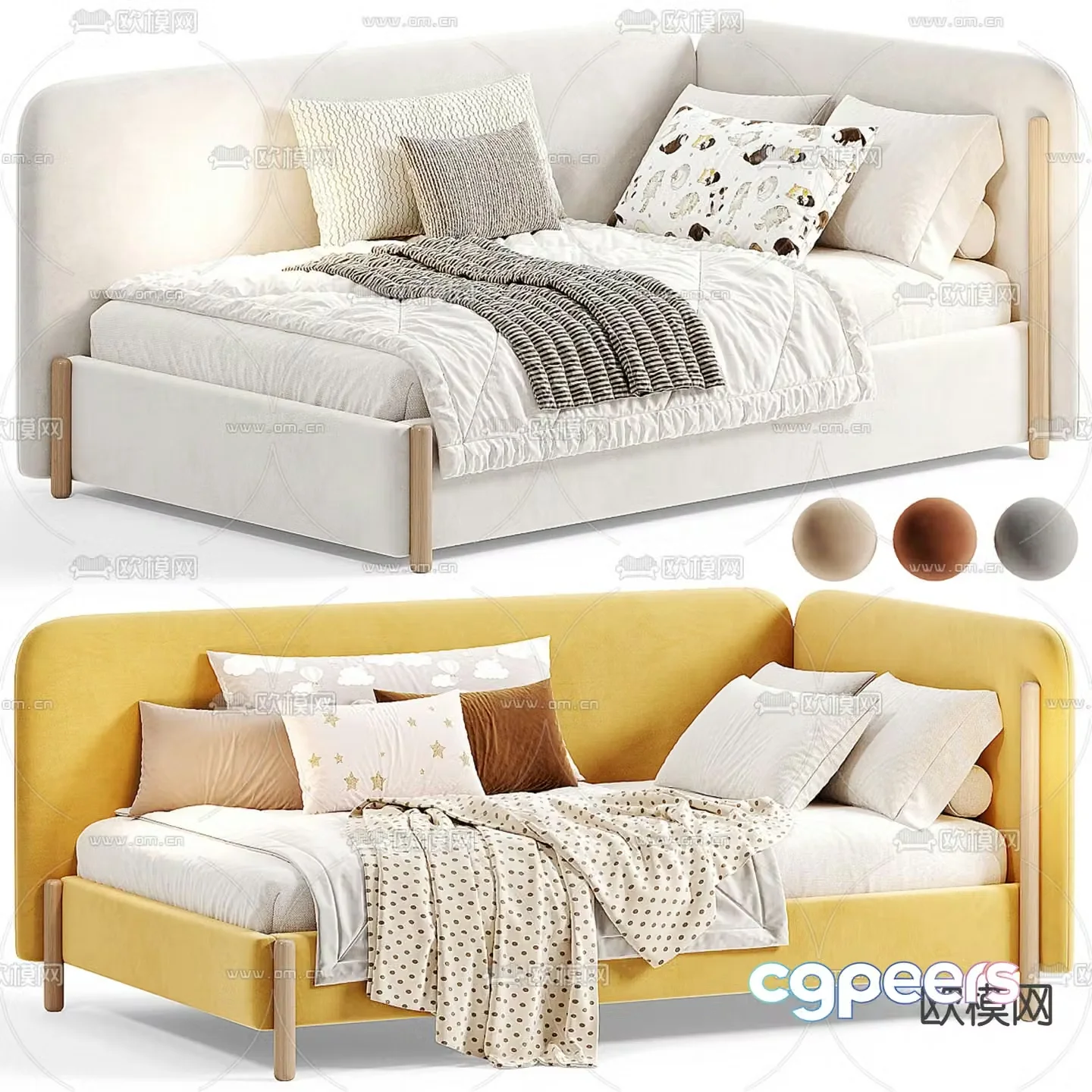 mebel children’s bed sofa bed 3d model