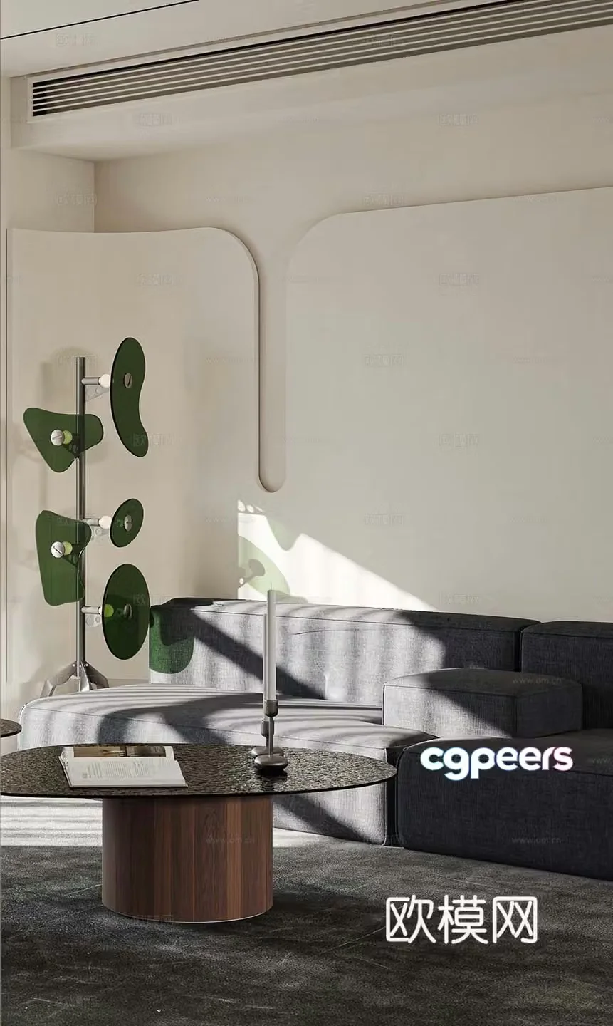 Modern coffee table 3d model