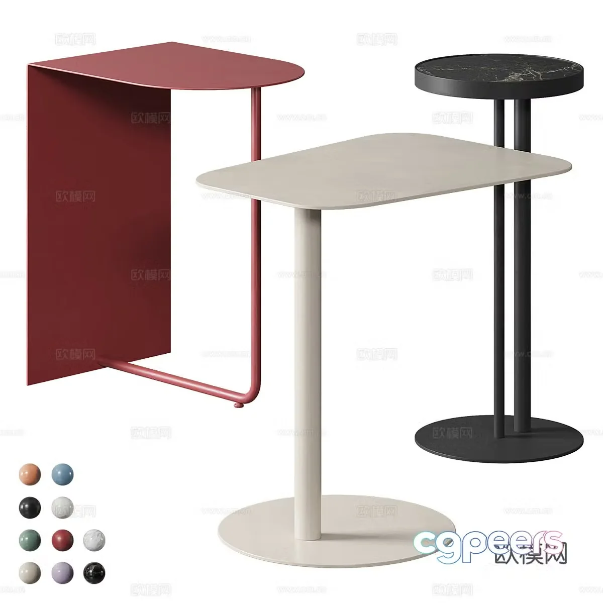 Modern Italian minimalist River Rigs side 3D model