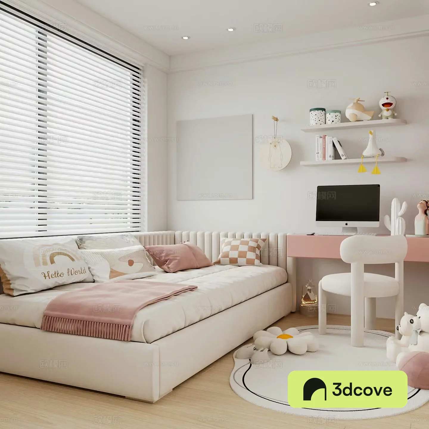 Modern children’s room boy’s room girl’s room children’s bed children’s wardrobe children’s desk