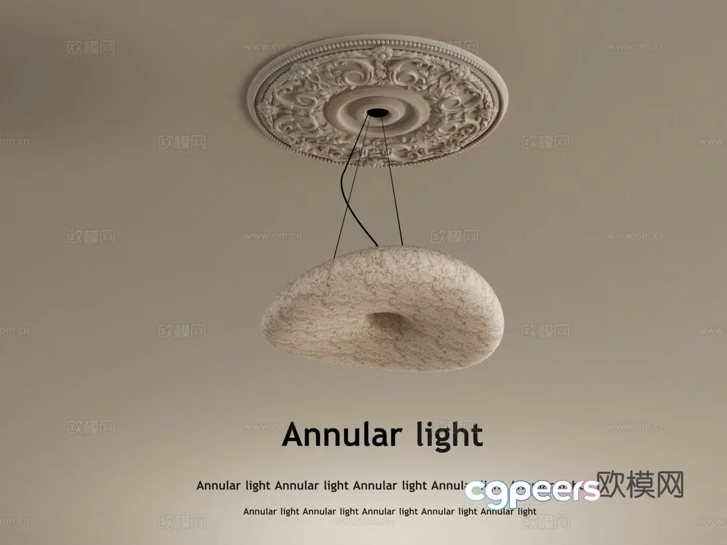 Chandelier Middle style chandelier Decorative chandelier 3d model