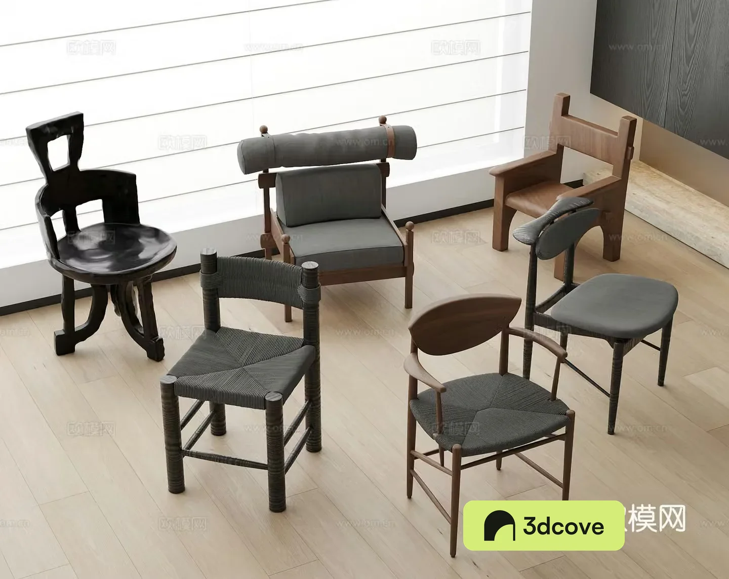 Modern medieval style single chair casual chair