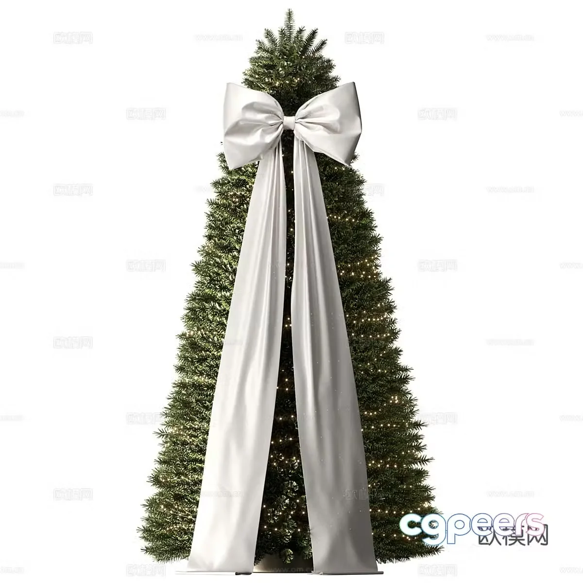 Holiday supplies Festive ornaments Christmas tree 3d model