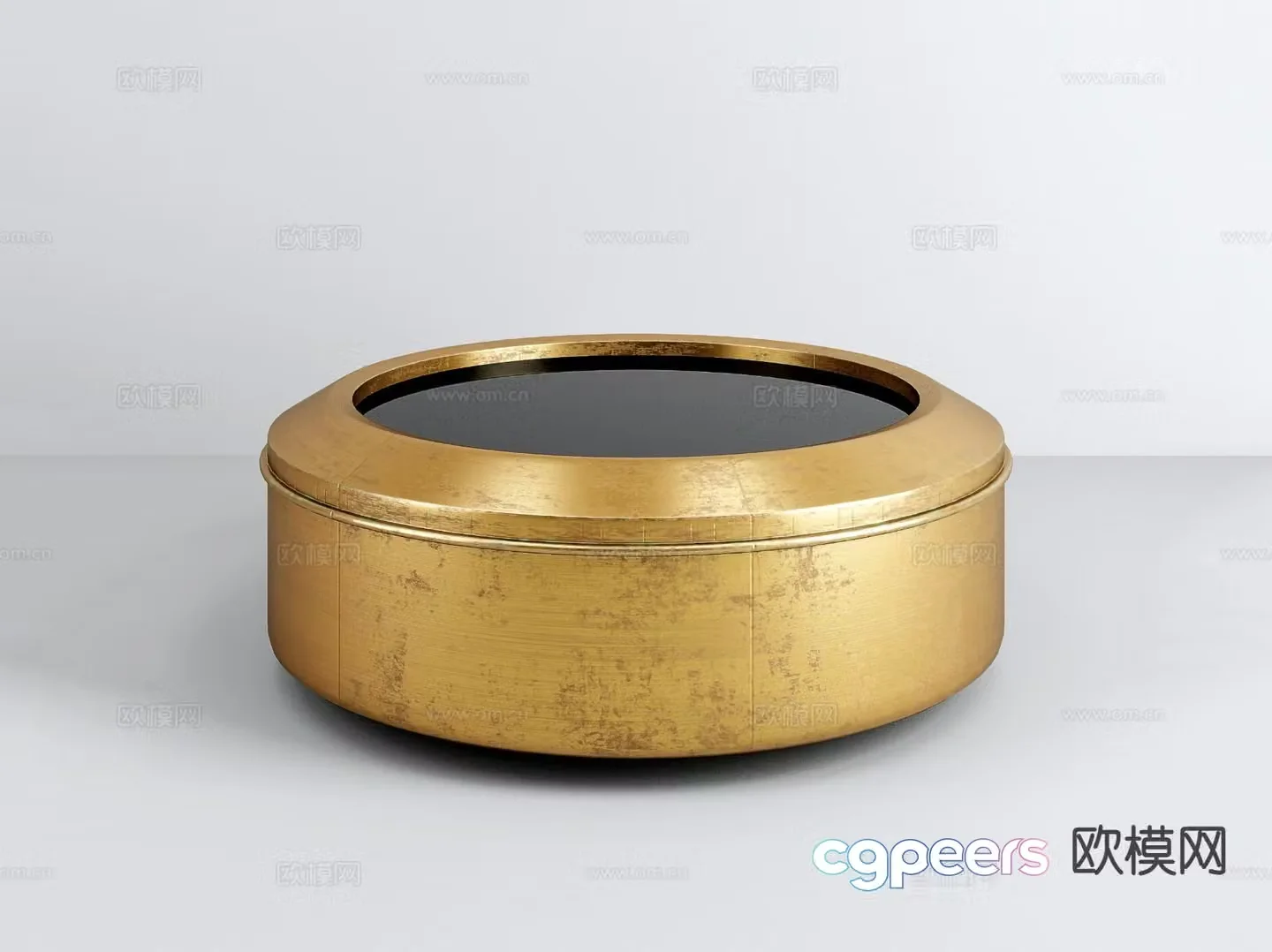 Medieval style coffee table round coffee table 3d model