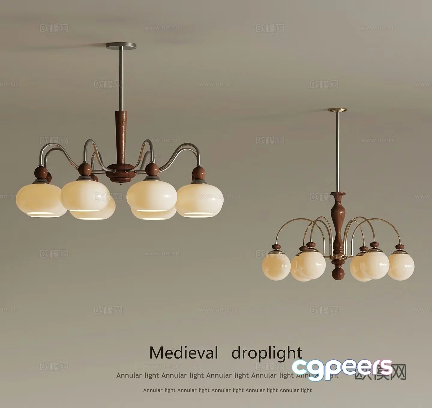 25 medieval chandelier 3d model