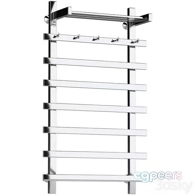 3ds Max Free – Water heated towel rail Secado