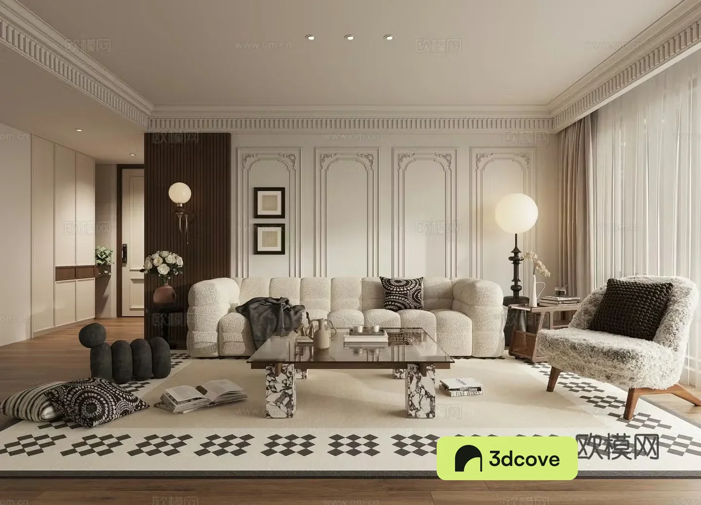 French medieval living room