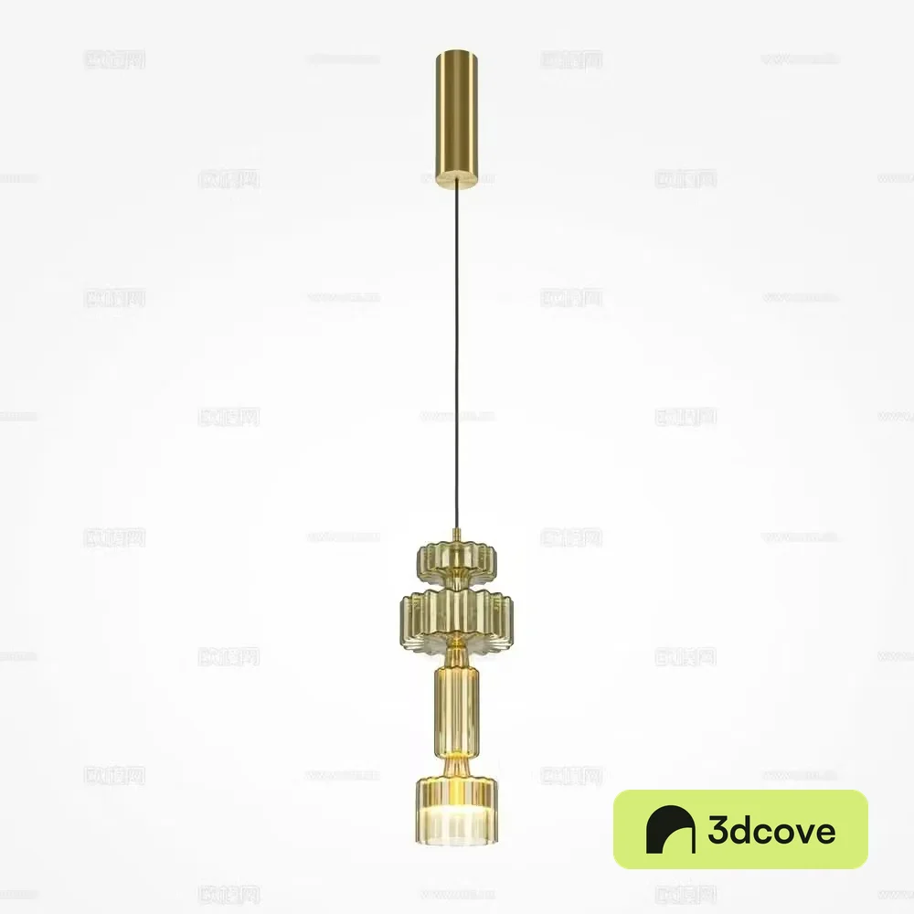 Modern glass chandelier