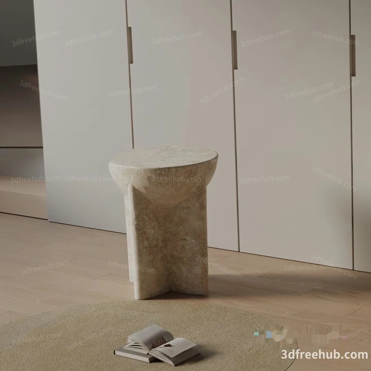 Modern Living Room 3D Model – 19908 – VRAY Render