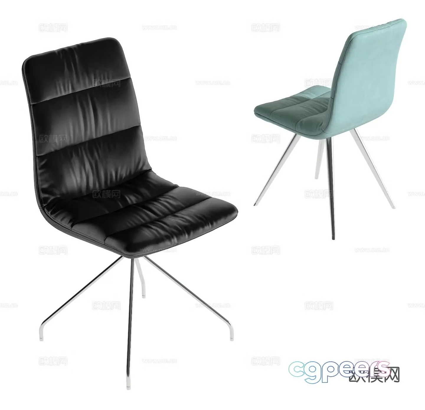 Modern single chair 3d model