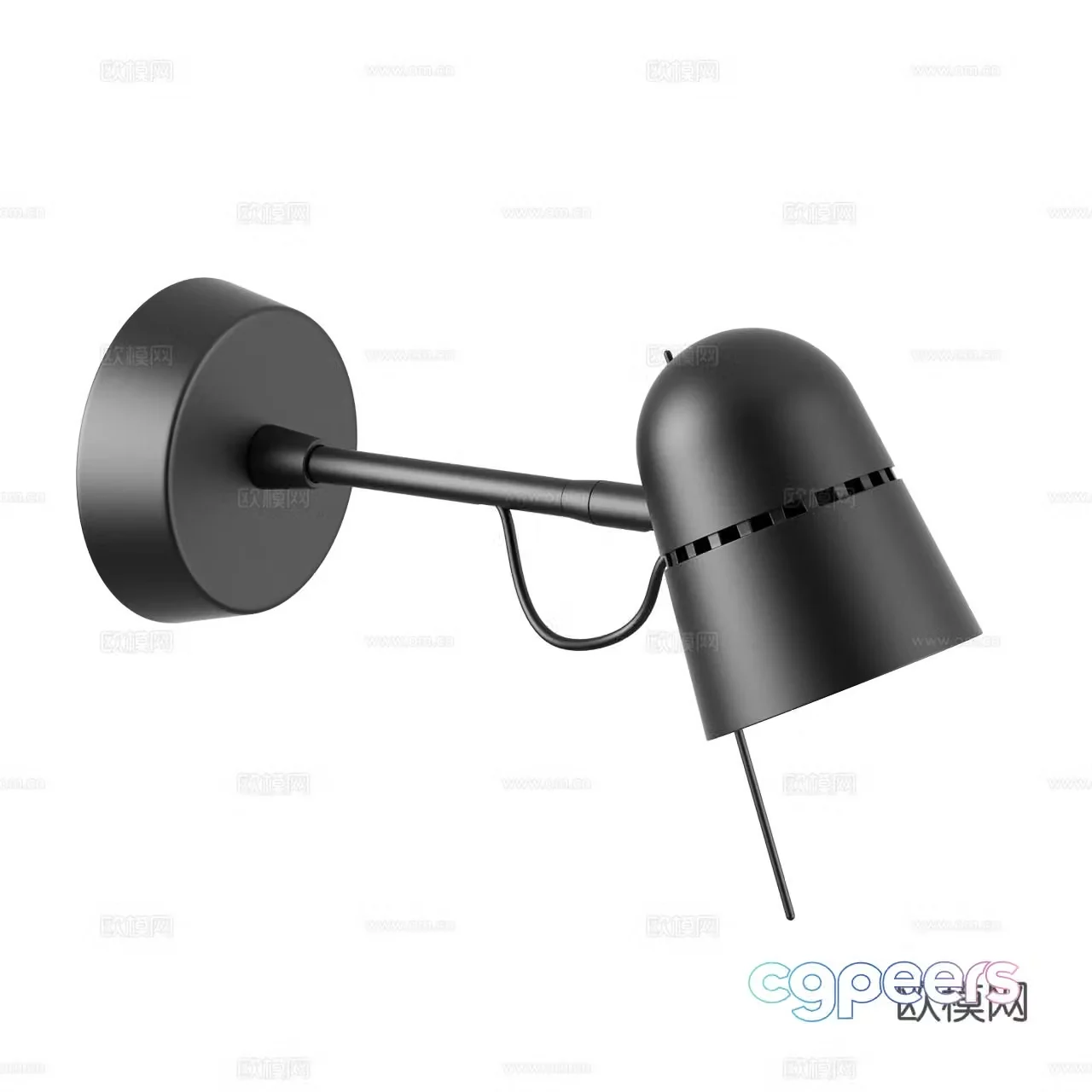 Luceplan Modern wall lamp Minimalist wall lamp Long wall lamp Rocker wall lamp 3D model