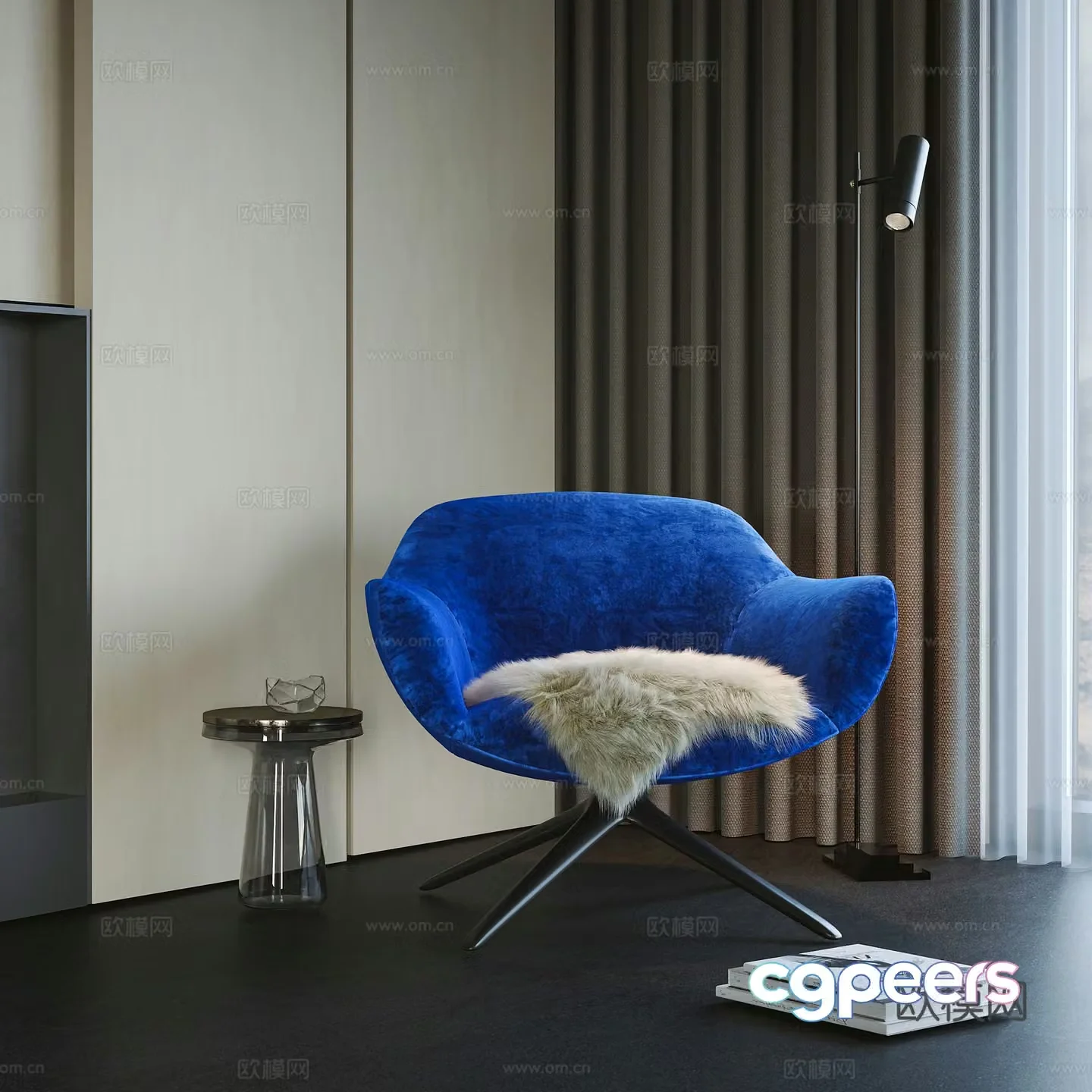 Modern leisure chair 3d model