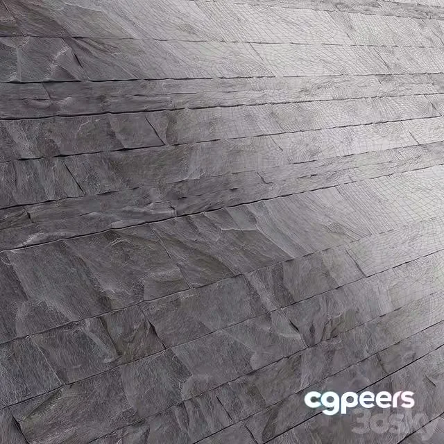 3ds Max Free – Decorative Slate stone texture blue