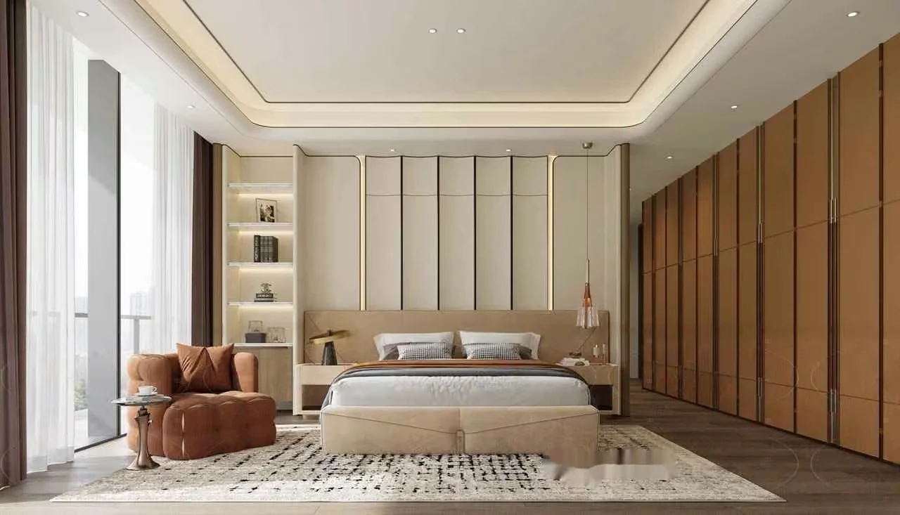 Modern Bedroom 3D Model – 18284 – VRAY Render