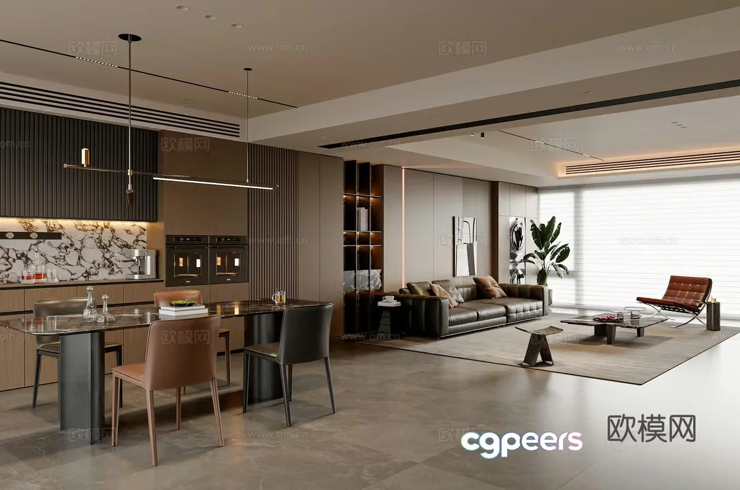 Italian restaurant 3d model