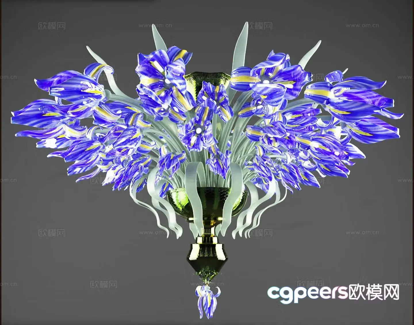 Modern floral chandelier decorative lamp