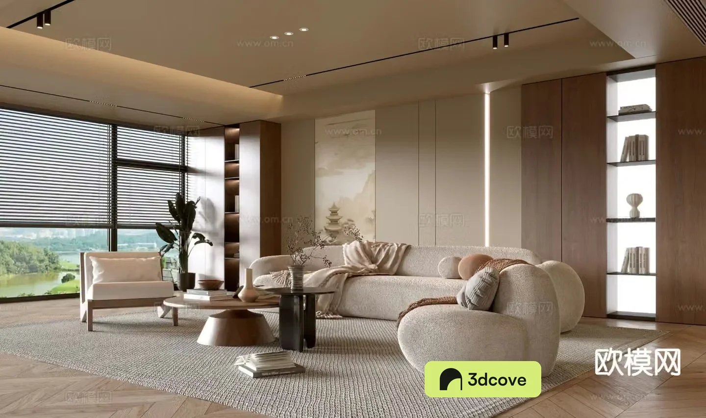 Wabi-sabi living room