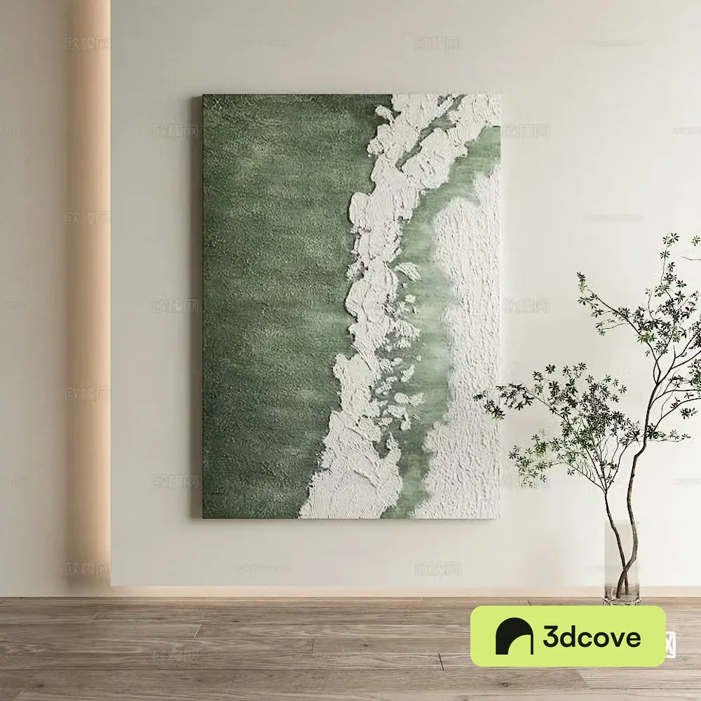 Modern decorative painting wave hanging painting