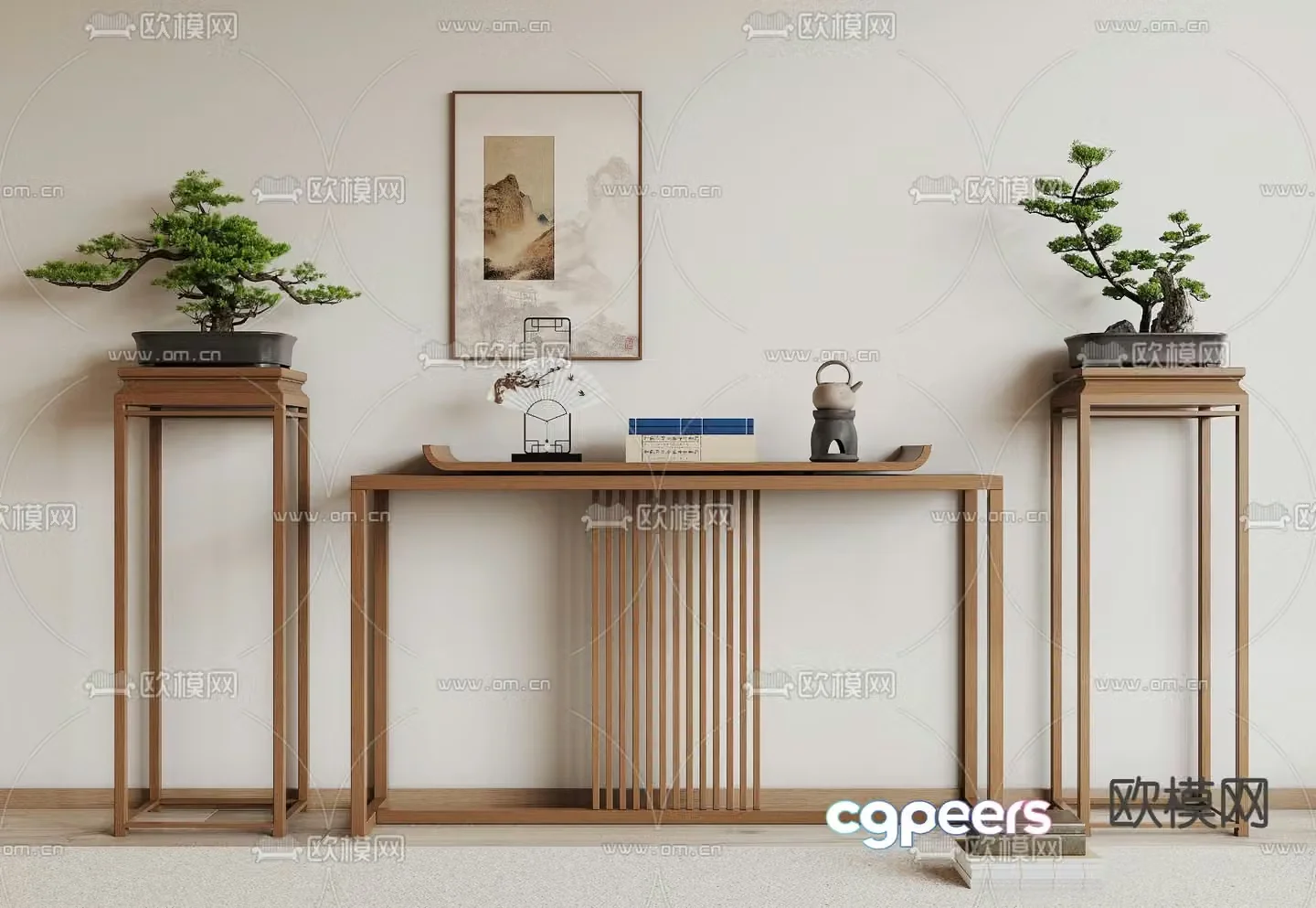 New Chinese-style Duanjingdai 3D model