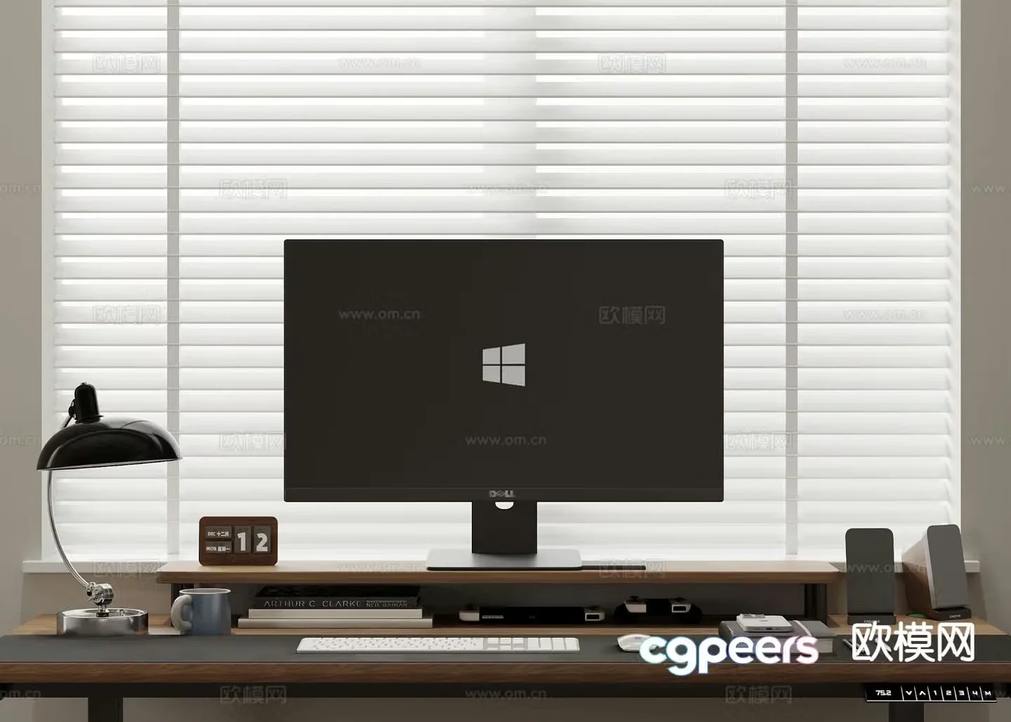 office supplies computer keyboard 3d model
